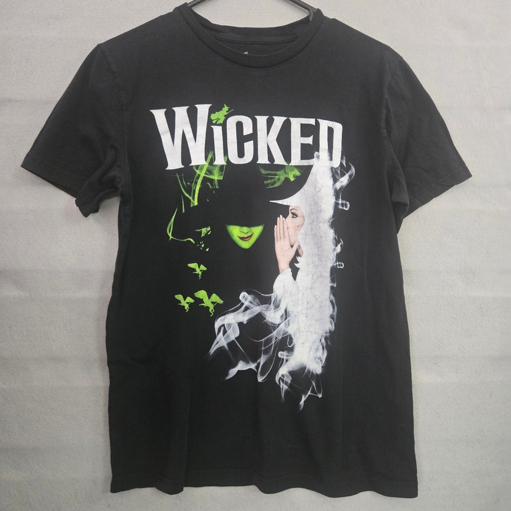 Wicked The Musical T Shirt Medium M Black Green For Good Broadway Graphic Tee